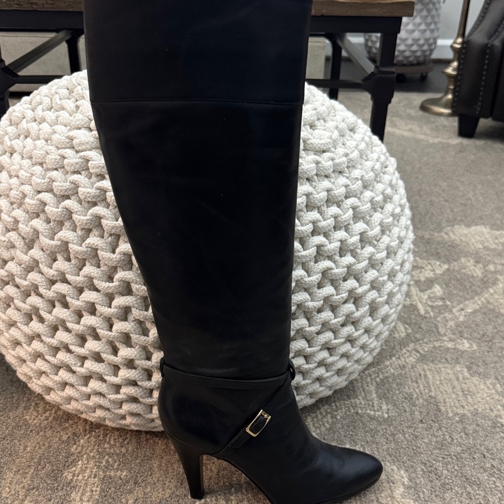 Banana Republic Black Over-the-Knee Stiletto Boots